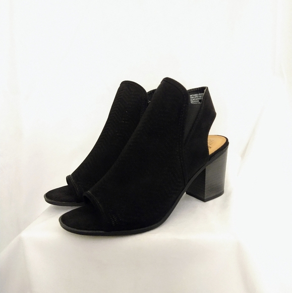 Time And Tru Airy Peep Toe Chunky Heel, Size 10 Wide, NWT - Picture 7 of 7